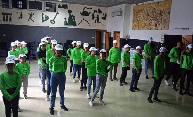 إفتتاح النادي البيئي بمركز يافا في مخيم بلاطة