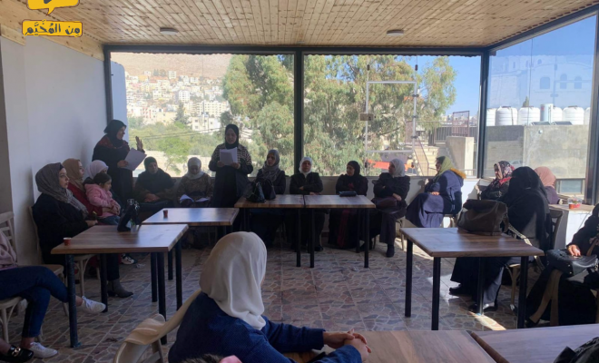 مركز النشاط النسوي في مخيم بلاطة يجري انتخابات للهيئة الإدارية