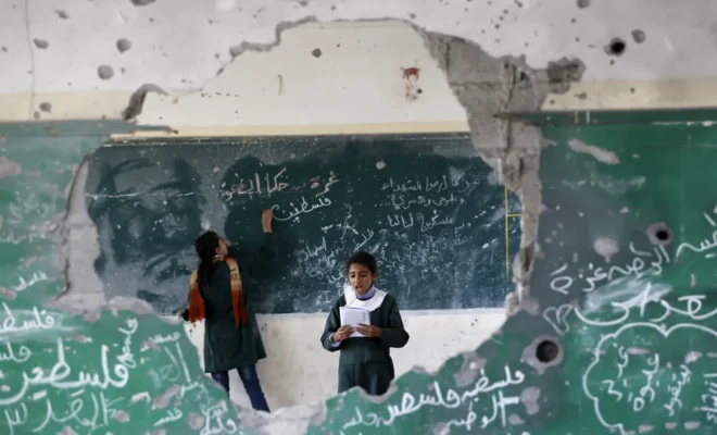 أكثر من 76% من مدارس غزة بحاجة لإعادة بناء